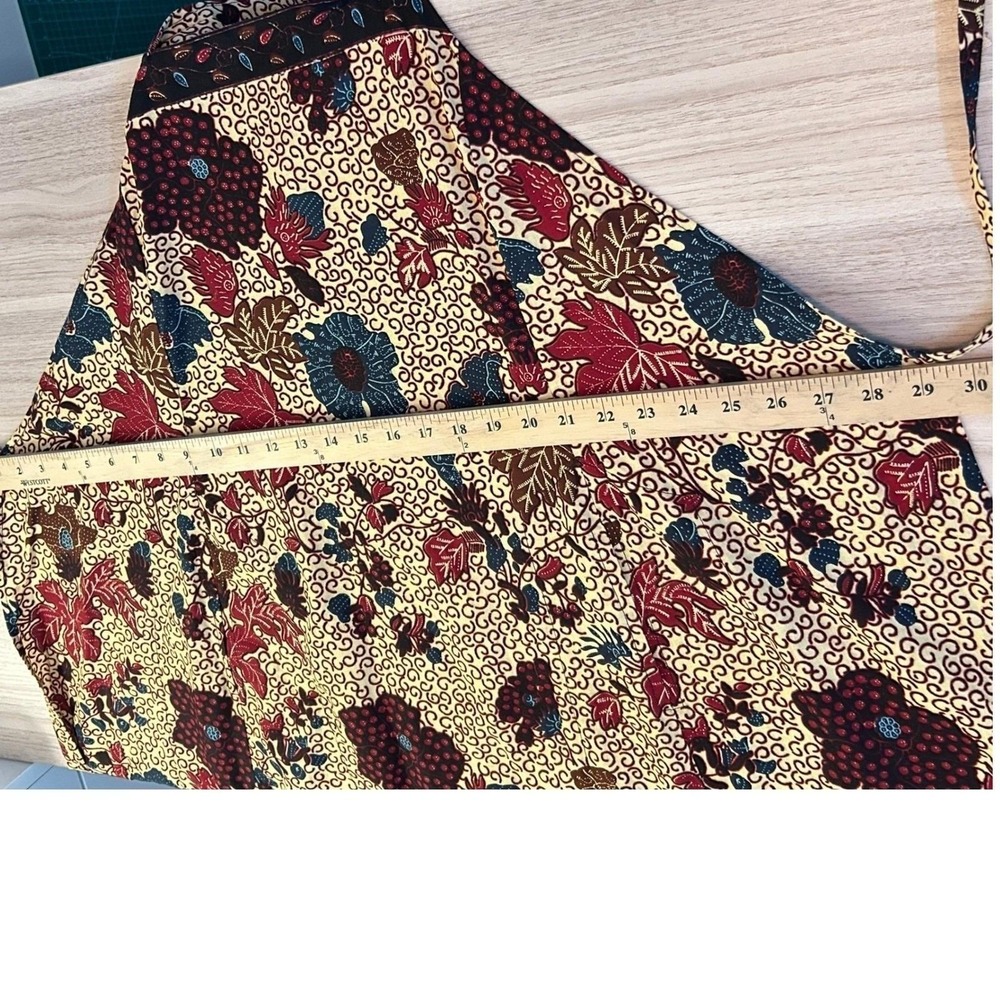 Gil Aimbez Genre Floral Maxi Dress Vintage Batik ILGWU - Picture 10 of 11